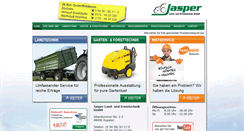 Desktop Screenshot of jasper-landtechnik.de