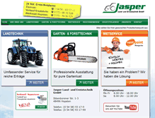 Tablet Screenshot of jasper-landtechnik.de